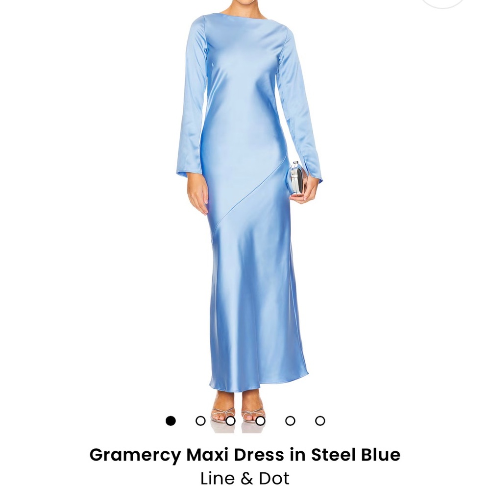 Steel Blue Maxi Dress
